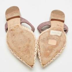 Malone Souliers Multicolor Coated Raffia Maisie Mules Size 38