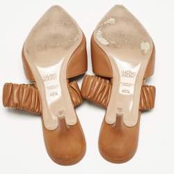 Malone Souliers  Brown Leather Matilda Mules Size 40.5