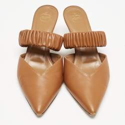 Malone Souliers  Brown Leather Matilda Mules Size 40.5