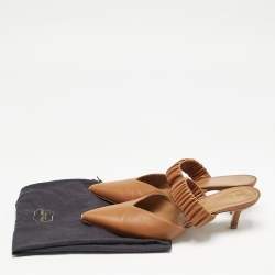 Malone Souliers  Brown Leather Matilda Mules Size 40.5