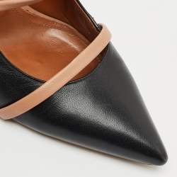 Malone Souliers Black Leather Maureen Heel Mules Size 41