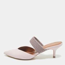 Malone Souliers x Ray Luwolt Pink Leather Maisie Mules Size 40