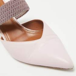 Malone Souliers x Ray Luwolt Pink Leather Maisie Mules Size 40