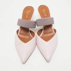 Malone Souliers x Ray Luwolt Pink Leather Maisie Mules Size 40