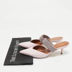 Malone Souliers x Ray Luwolt Pink Leather Maisie Mules Size 40