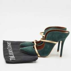 Malone Souliers Green Suede Maureen Pumps Size 37.5