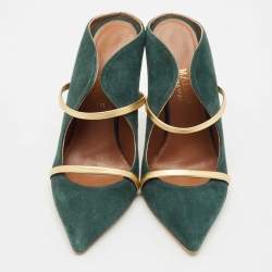 Malone Souliers Green Suede Maureen Pumps Size 37.5