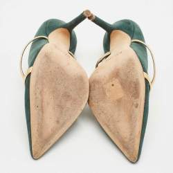 Malone Souliers Green Suede Maureen Pumps Size 37.5