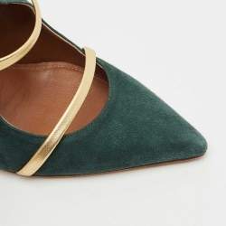 Malone Souliers Green Suede Maureen Pumps Size 37.5
