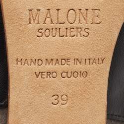 Pre Owned Malone Souliers Multicolor Leather and Suede Montana Booties Size 39