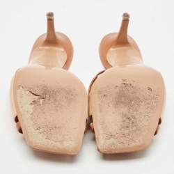 Pre Owned Malone Souliers Brown Leather Penn Slide Sandals Size 38