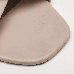 Malone Souliers Dusty Pink Leather Gavi Flat Slides Size 41