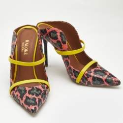 Malone Souliers Multicolor Elaphe Leather Maureen Mules Size 36.5