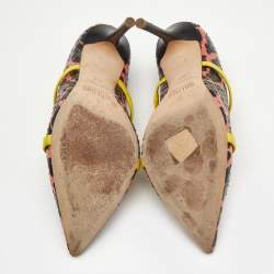 Malone Souliers Multicolor Elaphe Leather Maureen Mules Size 36.5