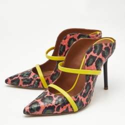 Malone Souliers Multicolor Elaphe Leather Maureen Mules Size 36.5