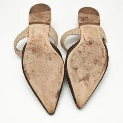 Malone Souliers Multicolor Brocade Fabric Maisie Flat Sandals Size 40