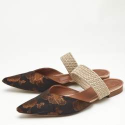 Malone Souliers Multicolor Brocade Fabric Maisie Flat Sandals Size 40