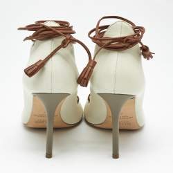 Pre Owned Malone Souliers Multicolor Leather Lace Up Pumps Size 37