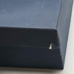 Pre Owned Malone Souliers Yellow/Navy Blue Raffia and Cord Maisie Pointed Toe Mules Size 39