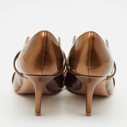 Pre Owned Malone Souliers Brown Patent Leather Maureen Pumps Size 36