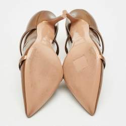 Pre Owned Malone Souliers Brown Patent Leather Maureen Pumps Size 36