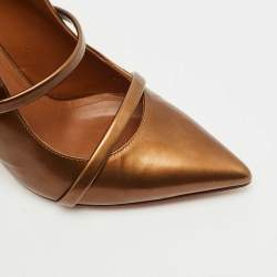 Pre Owned Malone Souliers Brown Patent Leather Maureen Pumps Size 36