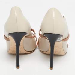 Pre Owned Malone Souliers Beige Leather Maureen Pumps Size 38