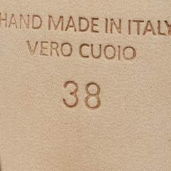 Pre Owned Malone Souliers Beige Leather Maureen Pumps Size 38