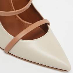 Pre Owned Malone Souliers Beige Leather Maureen Pumps Size 38