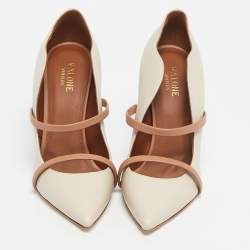 Pre Owned Malone Souliers Beige Leather Maureen Pumps Size 38