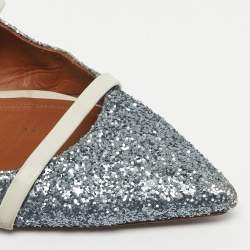 Pre Owned Malone Souliers Metallic Glitter Maureen Flat Size 38.5