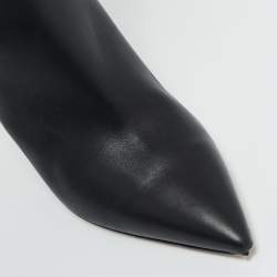 Pre Owned Malone Souliers Black  Leather Silvana Knee Length Boots Size 40