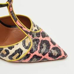 Pre Owned Malone Souliers Multicolor Python Leather Imogen Pumps Size 37