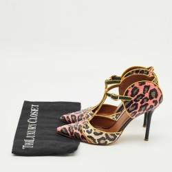 Pre Owned Malone Souliers Multicolor Python Leather Imogen Pumps Size 37