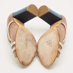 Pre Owned حذاء مولز مالون سولييه نوره جلد أخضر مقاس 37.5