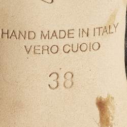 Pre Owned حذاء ميول مالون سوليه مورين من الجلد باللونين الأسود/الأبيض مقاس 40