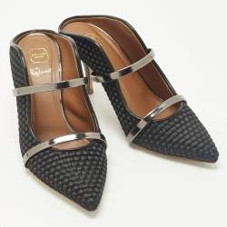 Pre Owned حذاء ميول مالون سوليه مورين من الجلد باللونين الأسود/الأبيض مقاس 40