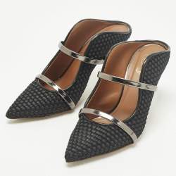 Pre Owned حذاء ميول مالون سوليه مورين من الجلد باللونين الأسود/الأبيض مقاس 40