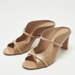 مملوكة مسبقًا حذاء مولز مالون سولييه نوره جلد أخضر مقاس 37.5