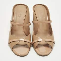 مملوكة مسبقًا �حذاء مولز مالون سولييه نوره جلد أخضر مقاس 37.5