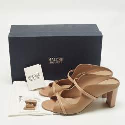 مملوكة مسبقًا حذاء مولز مالون سولييه نوره جلد أخضر مقاس 37.5