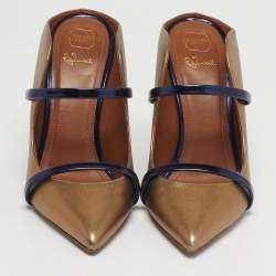 Pre Owned حذاء ميول مالون سوليه مورين من الجلد باللونين الأسود/الأبيض مقاس 40