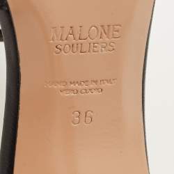 Pre Owned حذاء سلايد مالون سولييه روي ليوولت جلد زهري مقاس 40