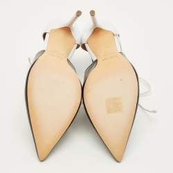 مملوكة مسبقًا Malone Souliers Montana Size 41.5 Black/White Leather Pumps