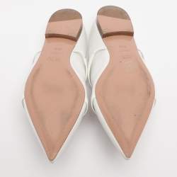 مملوكة مسبقًا حذاء فلات مالون سوليه مورين جلد أبيض مقاس 38.5