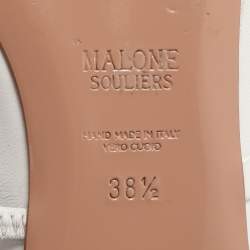 مملوكة مسبقًا حذاء فلات مالون سوليه مورين جلد أبيض مقاس 38.5