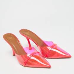 Pre Owned Malone Souliers Joella Size 41 Pink PVC Heel Mules