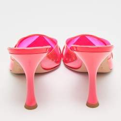 Pre Owned Malone Souliers Joella Size 41 Pink PVC Heel Mules