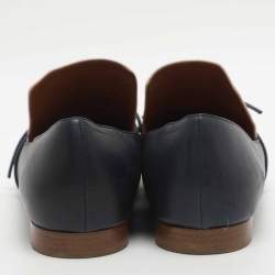 Pre Owned حذاء لوفرز مالوني سولييه بالتعاون مع روكسندا سيلينا جلد زهري مقاس 39