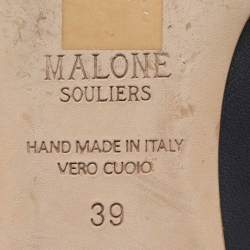 Pre Owned حذاء لوفرز مالوني سولييه بالتعاون مع روكسندا سيلينا جلد زهري مقاس 39